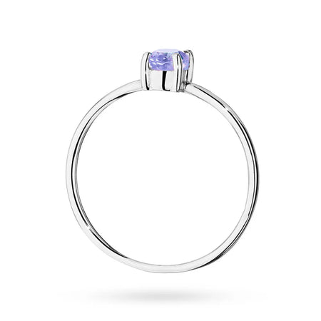 zlatý prsteň s 0,40 ct tanzanitom p130 585 ta0,40