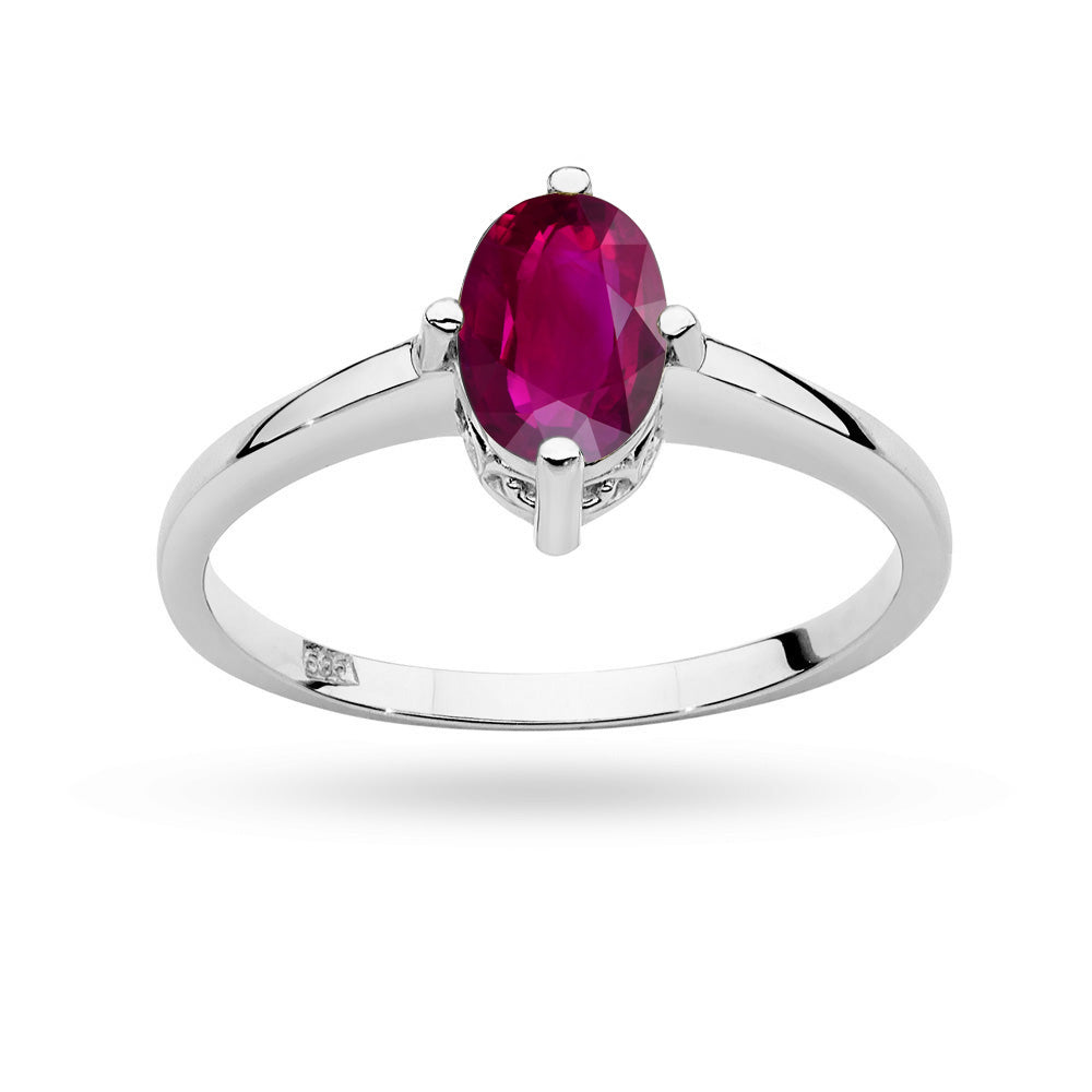 zlatý prsteň s 1,00 ct rubínom p148-585-r1-00