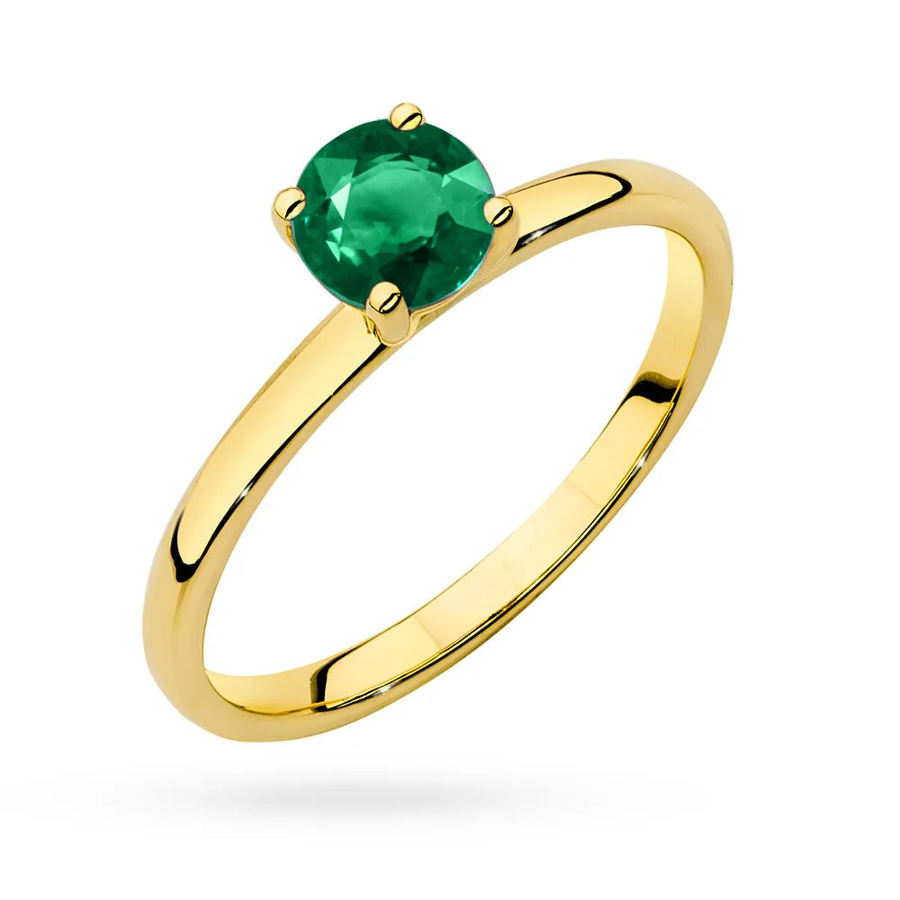 zlatý prsteň s 0,50 ct smaragdom p149 585 veľkosť 0,50