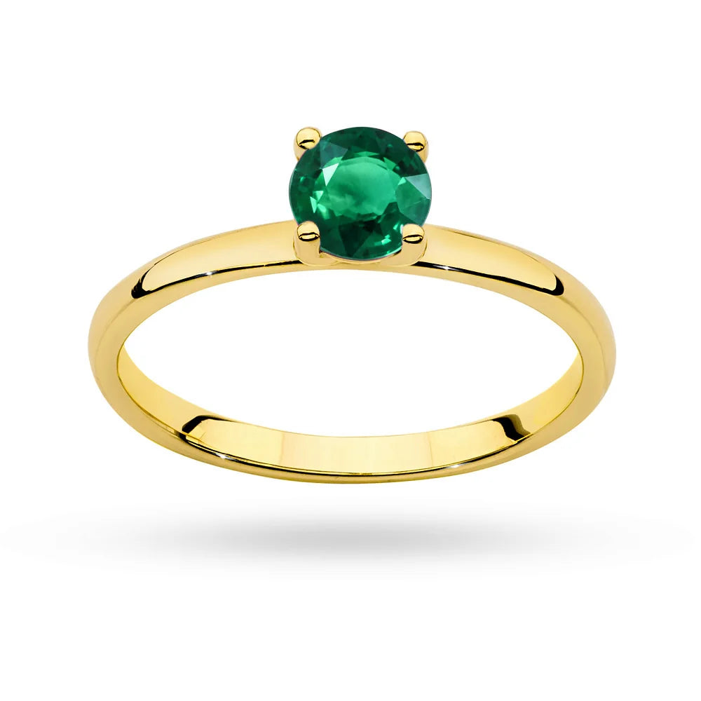 zlatý prsteň s 0,50 ct smaragdom p149 585 veľkosť 0,50