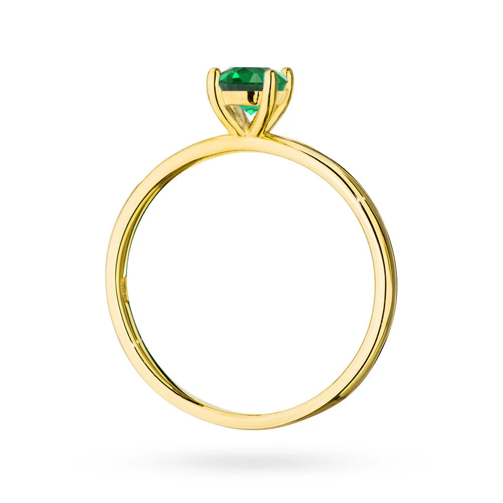 zlatý prsteň s 0,50 ct smaragdom p149 585 veľkosť 0,50