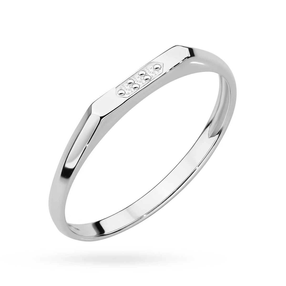 zlatý prsteň so 0,015 ct diamantmi p166-585-b0-015