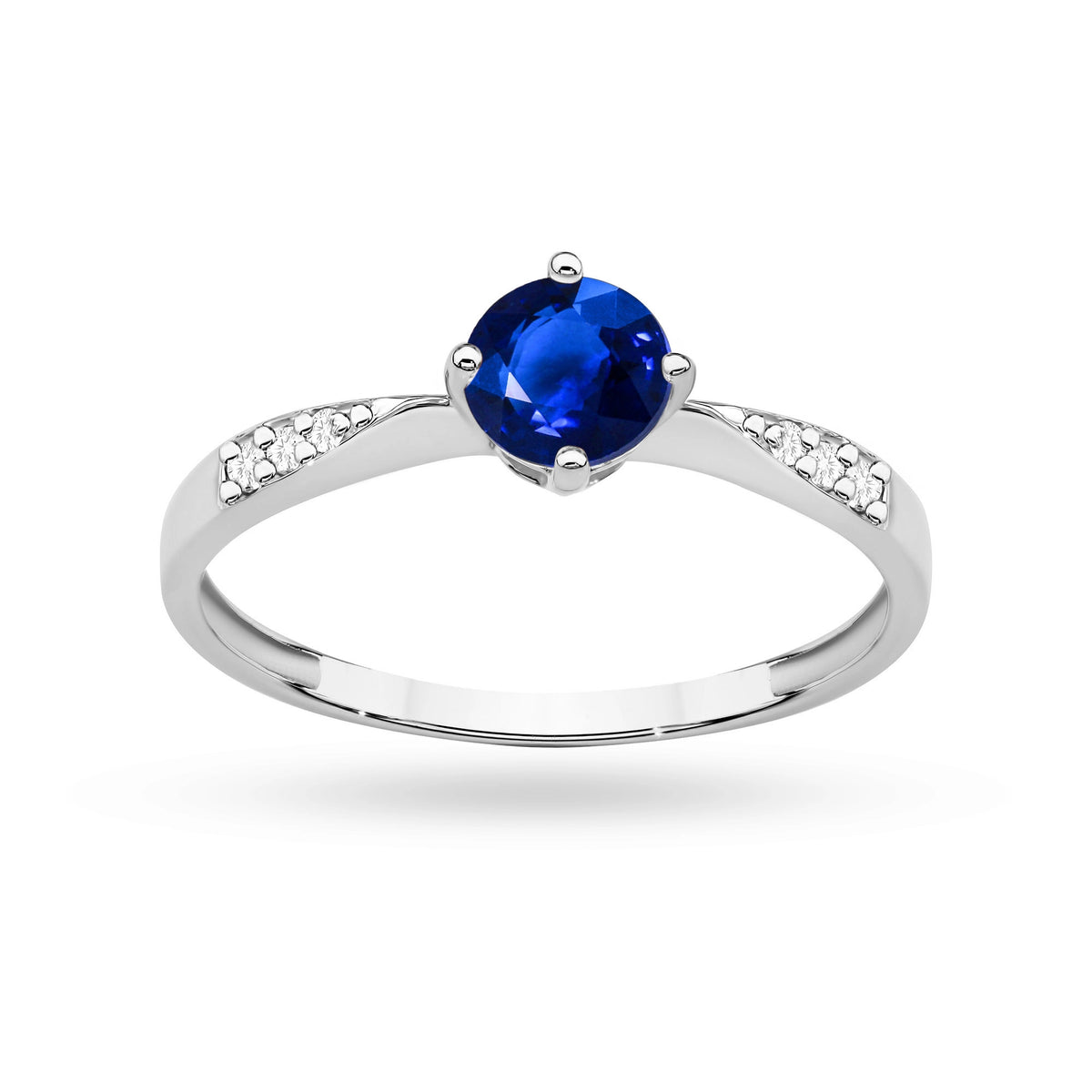 zlatý prsteň s 0,50 ct zafírom a 0,068 ct diamantmi p167-585-s0-50