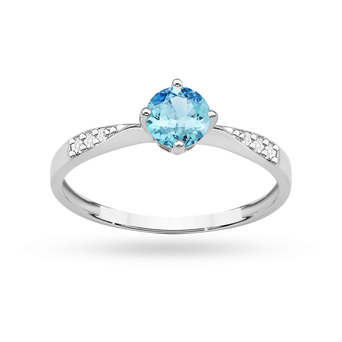 zlatý prsteň s 0,50 ct topásom a 0,068 ct diamantmi p167 585 t0,50