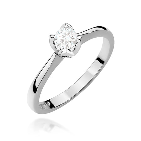 GREMARI White Gold engagement ring with Round 0.30 ct Lab-grown Diamond