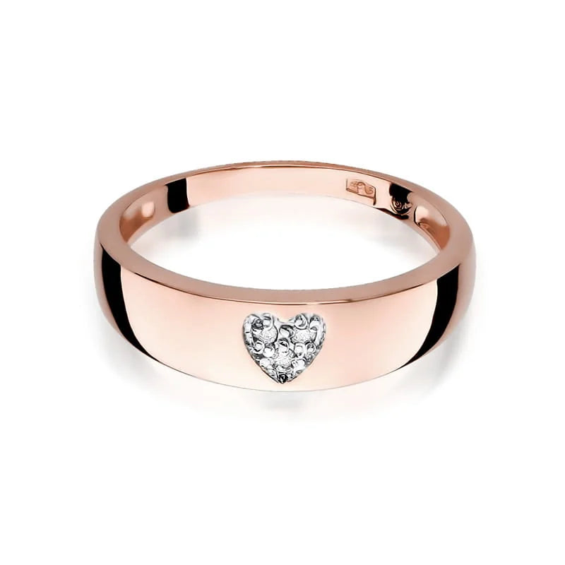 Zlatý prsteň s diamantmi 0,026 ct