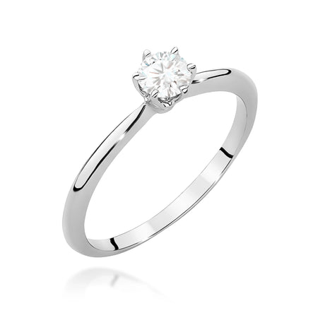 GREMARI White Gold engagement ring with Round 0.50 ct Lab-grown Diamond