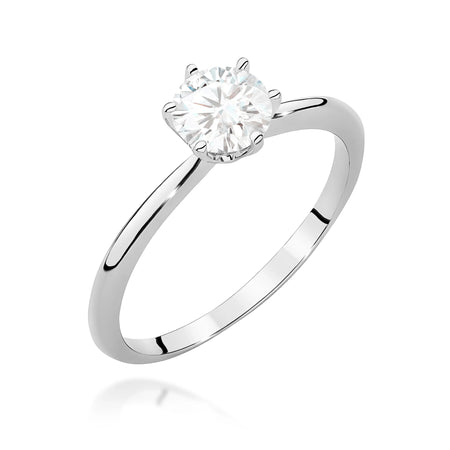 GREMARI White Gold engagement ring with Round 0.70 ct Lab-grown Diamond