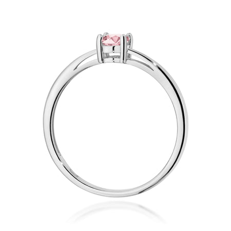 GREMARI 14K (585) White Gold engagement ring with Oval 0.50 ct Lab-grown Diamond