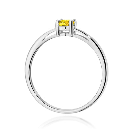 GREMARI 14K (585) White Gold engagement ring with Oval 0.50 ct Lab-grown Diamond
