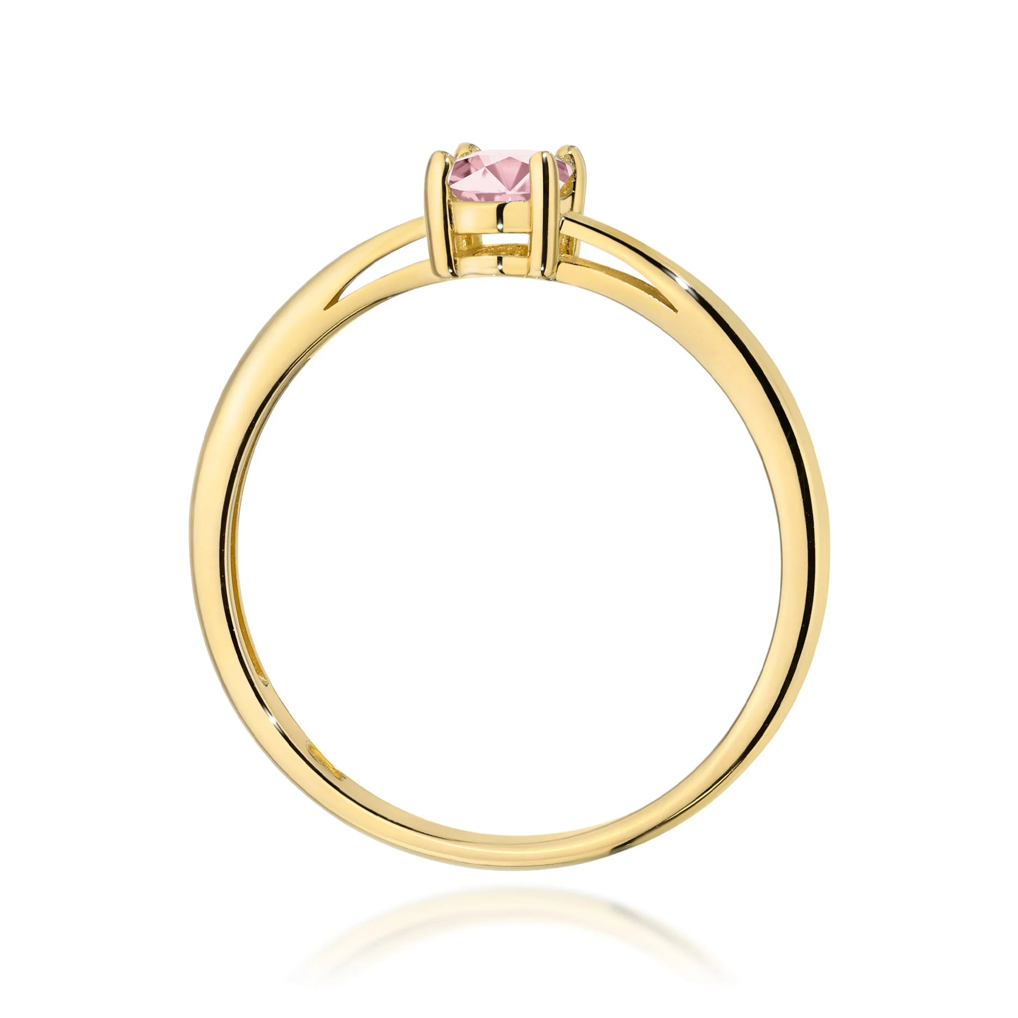 GREMARI 14K (585) Yellow Gold engagement ring with Oval 0.50 ct Lab-grown Diamond