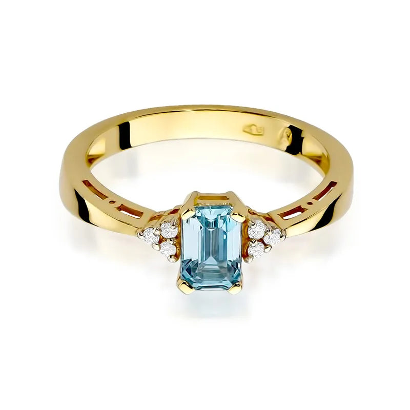 zlatý prsteň s topásom 0,65 ct a diamantmi w0002-tob-01