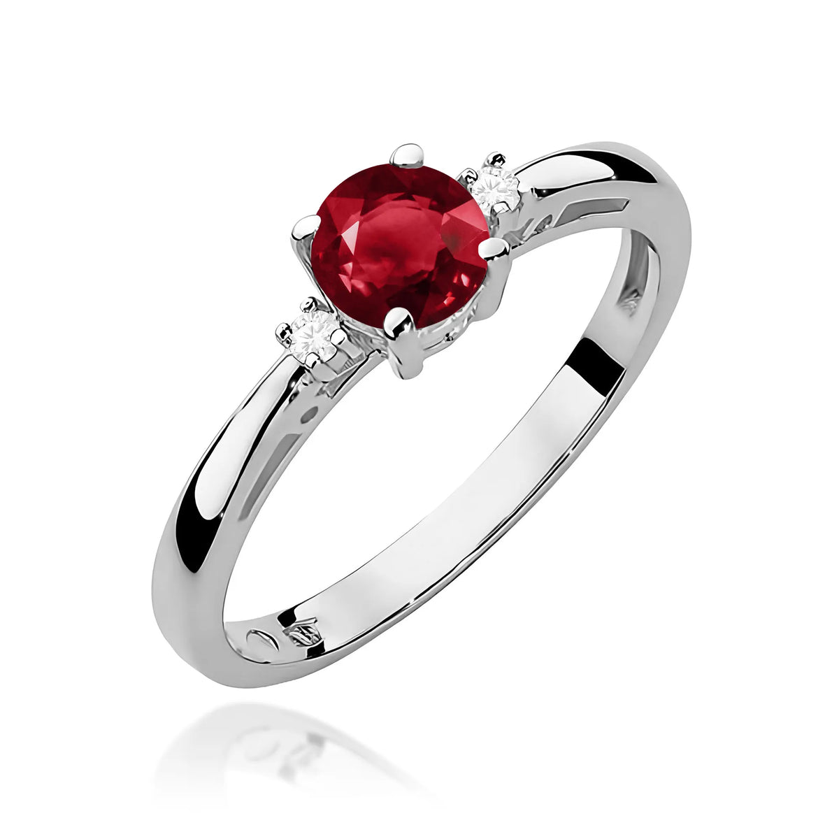 zlatý prsteň s 0,60 ct granátom a diamantmi w0010-gar-01