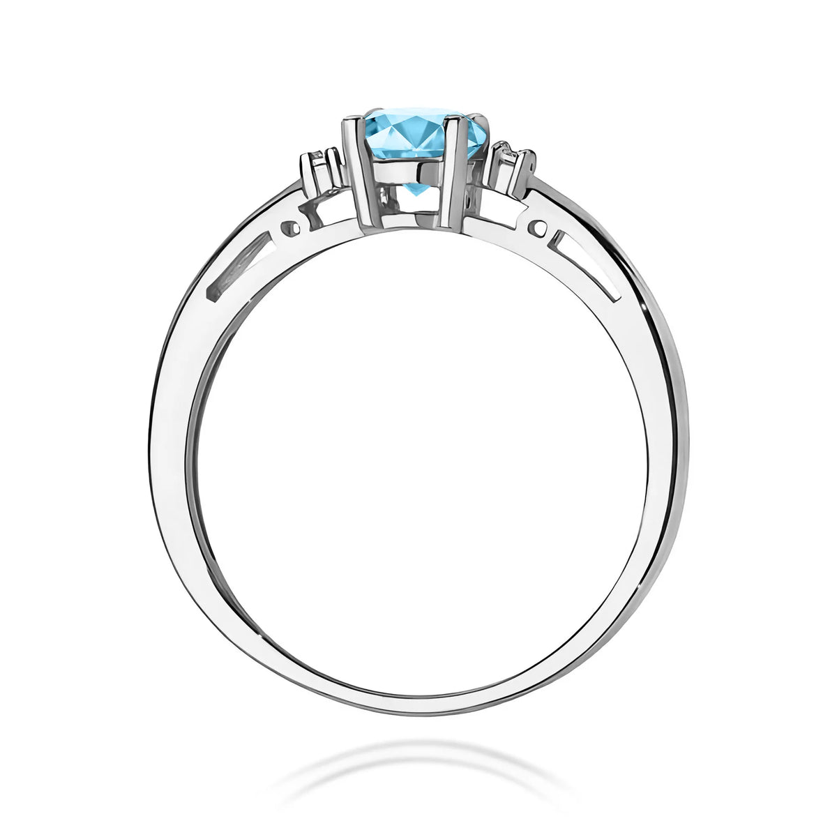 zlatý prsteň s topásom 0,50 ct a diamantmi w0010-tob-01