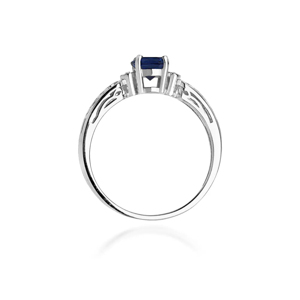 zlatý prsteň so zafírom 0,50 ct a diamantmi 0,02 ct w0014-sab-01