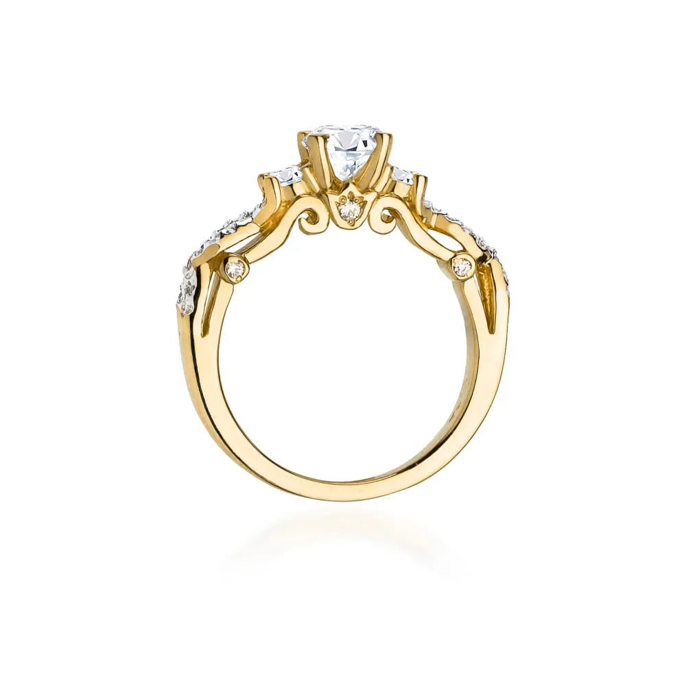 zlatý prsteň s 0,70 ct a 0,339 ct laboratórnymi diamantmi w0023-ldw-02