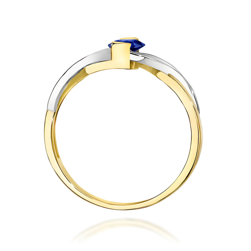 Gold Ring with 0.70ct Sapphire and 0.05ct Diamonds