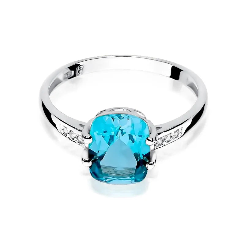 zlatý prsteň s 2,40 ct topásom a 0,03 ct diamantmi w0038-tob-01