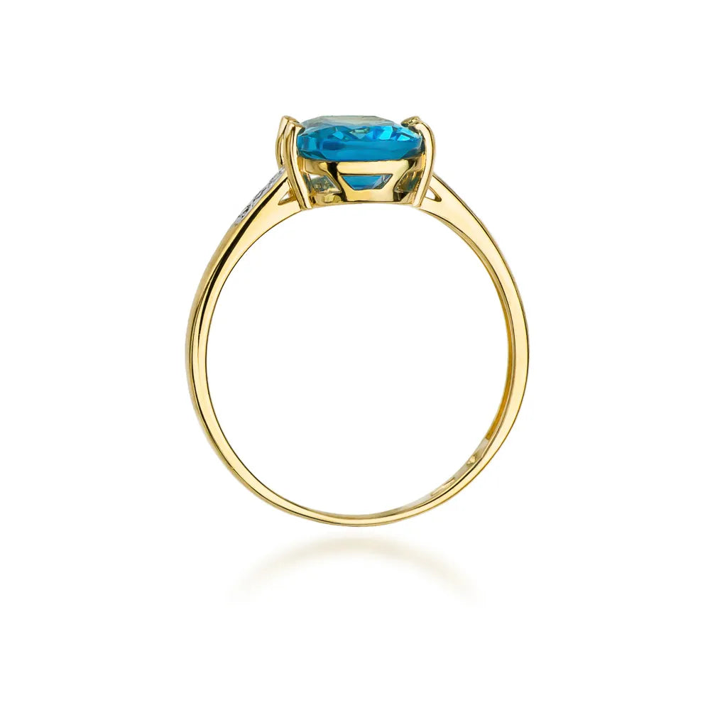 zlatý prsteň s 2,40 ct topásom a 0,03 ct diamantmi w0038-tob-01