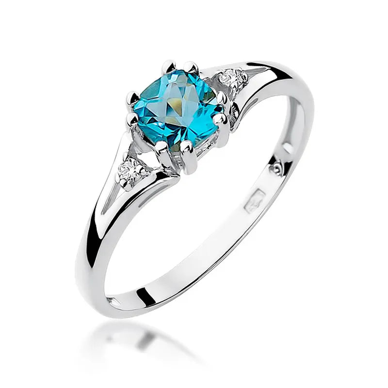 zlatý prsteň s topásom 0,70 ct a diamantmi 0,029 ct w0044-tob-01