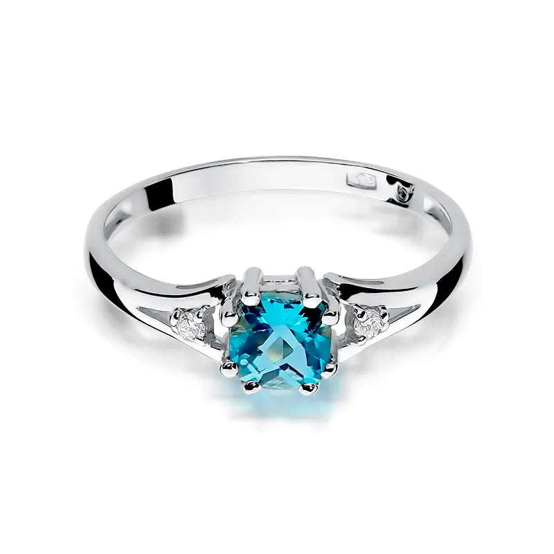 zlatý prsteň s topásom 0,70 ct a diamantmi 0,029 ct w0044-tob-01