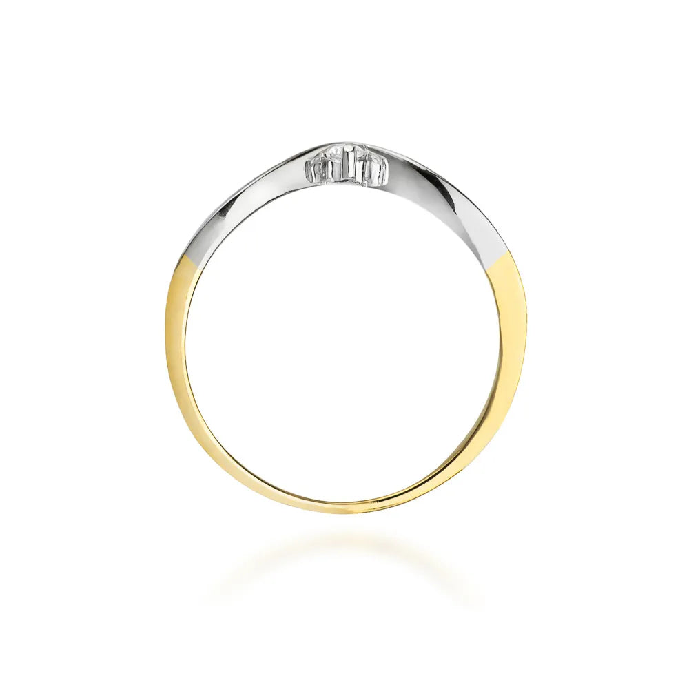 zlatý prsteň s diamantom 0,04 ct w0051-diw-01