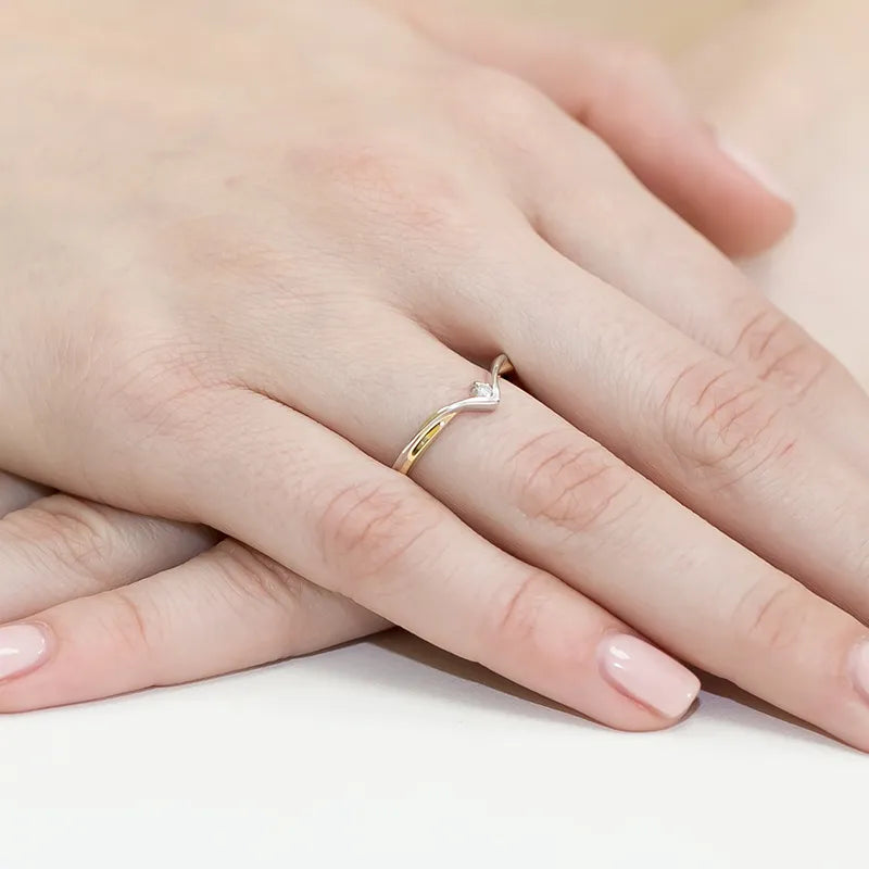 zlatý prsteň s diamantom 0,04 ct w0051-diw-01
