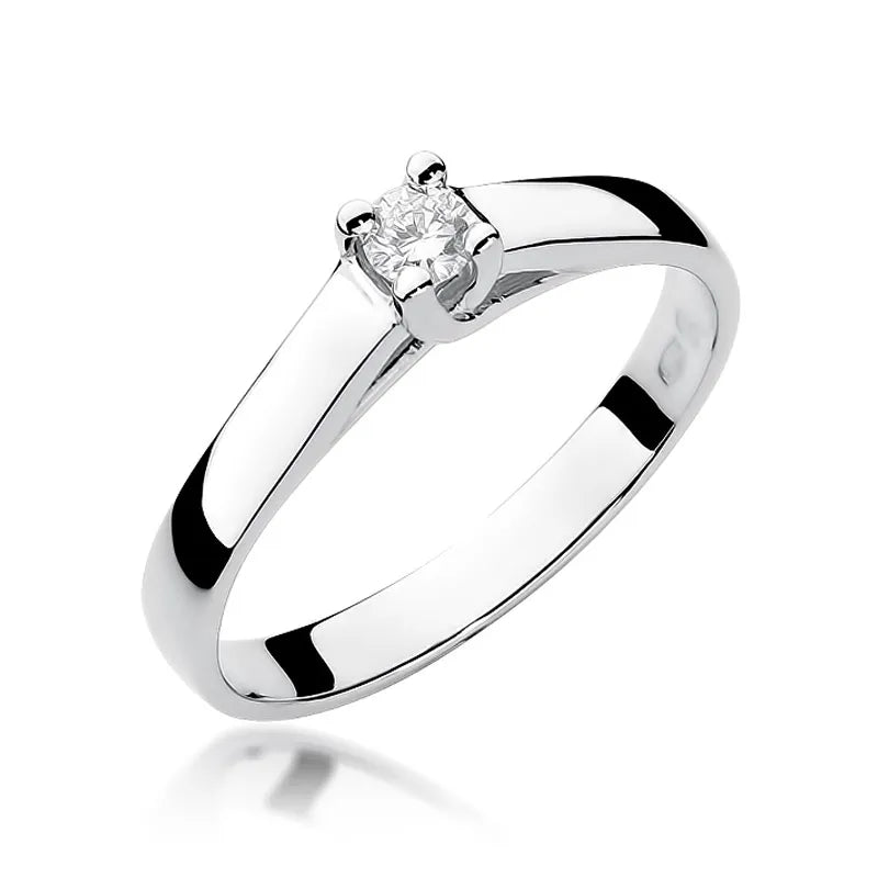 zlatý prsteň s diamantom 0,10 ct w0070-diw-01