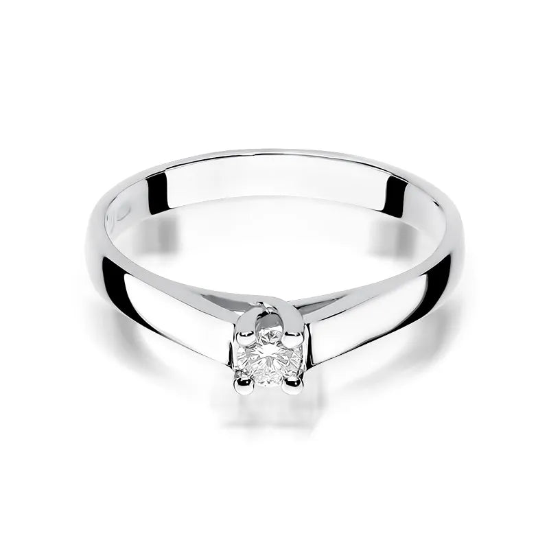 zlatý prsteň s diamantom 0,10 ct w0070-diw-01