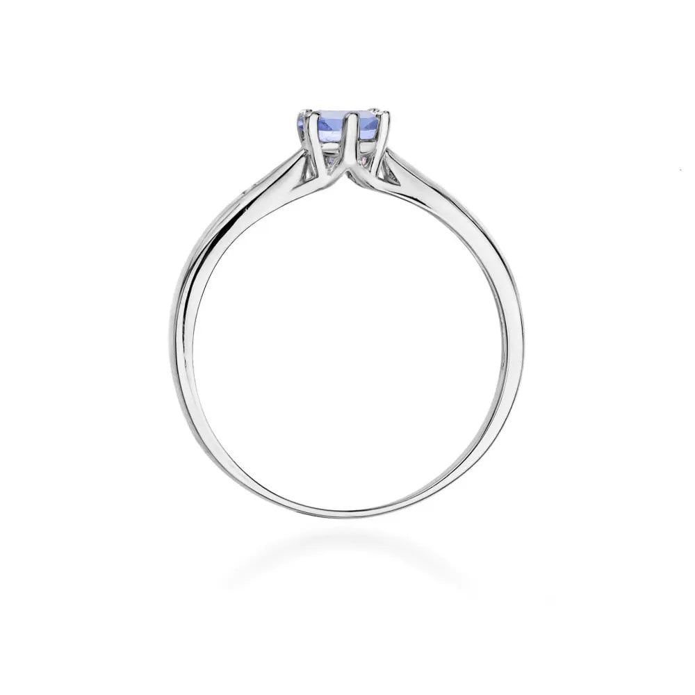 zlatý prsteň s 0,50 ct tanzanitom a diamantmi w0074-tap-01