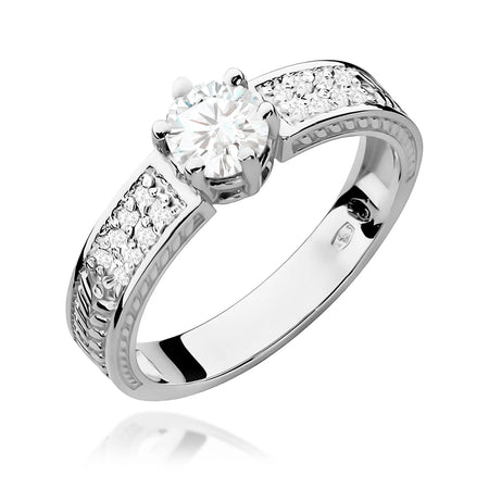 zlatý prsteň s 0,60 ct bielym zafírom a 0,08 ct diamantmi w0075-saw-01