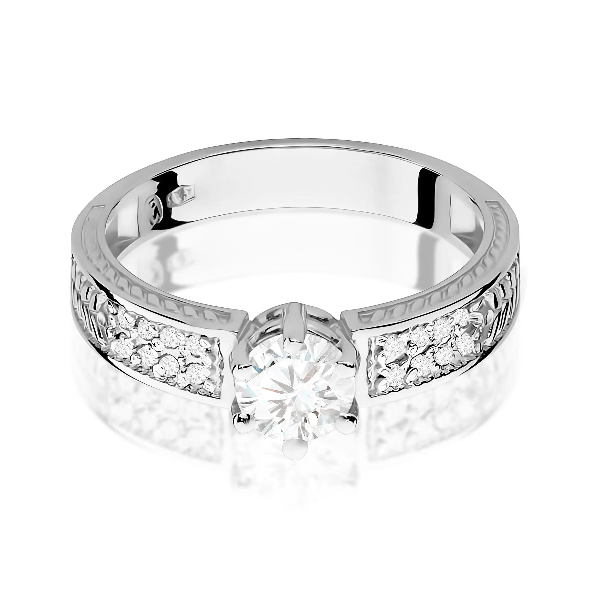 zlatý prsteň s 0,60 ct bielym zafírom a 0,08 ct diamantmi w0075-saw-01