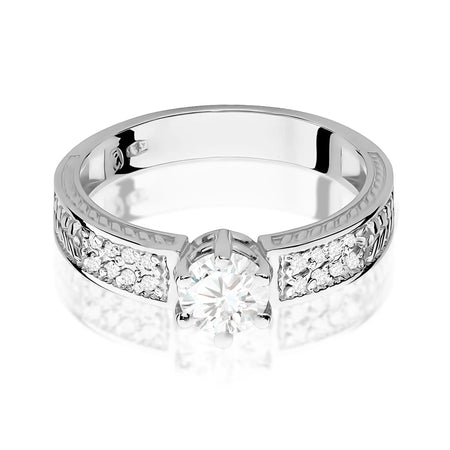 zlatý prsteň s 0,60 ct bielym zafírom a 0,08 ct diamantmi w0075-saw-01