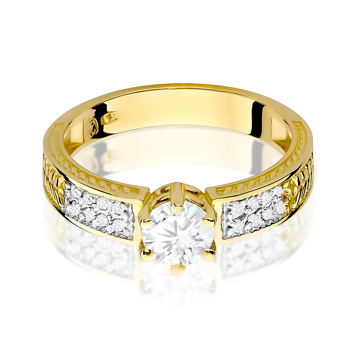 zlatý prsteň s 0,60 ct bielym zafírom a 0,08 ct diamantmi w0075-saw-01