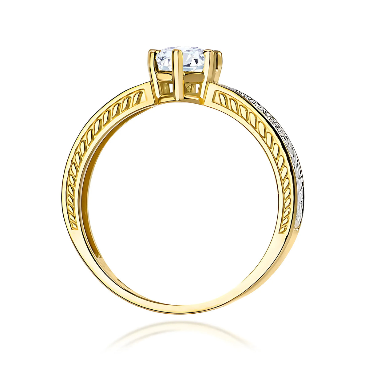 zlatý prsteň s 0,60 ct bielym zafírom a 0,08 ct diamantmi w0075-saw-01