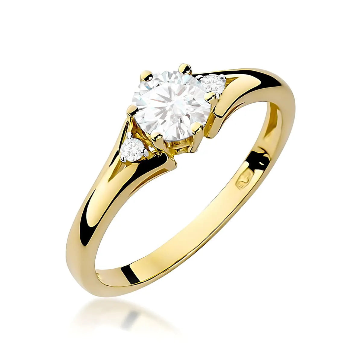 zlatý prsteň s 0,50 ct a 0,029 ct laboratórnymi diamantmi w0076-ldw-01