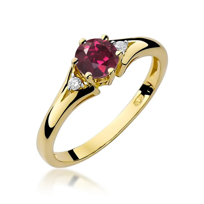 zlatý prsteň s 0,60 ct rodolitom a diamantmi w0076-rhr-01