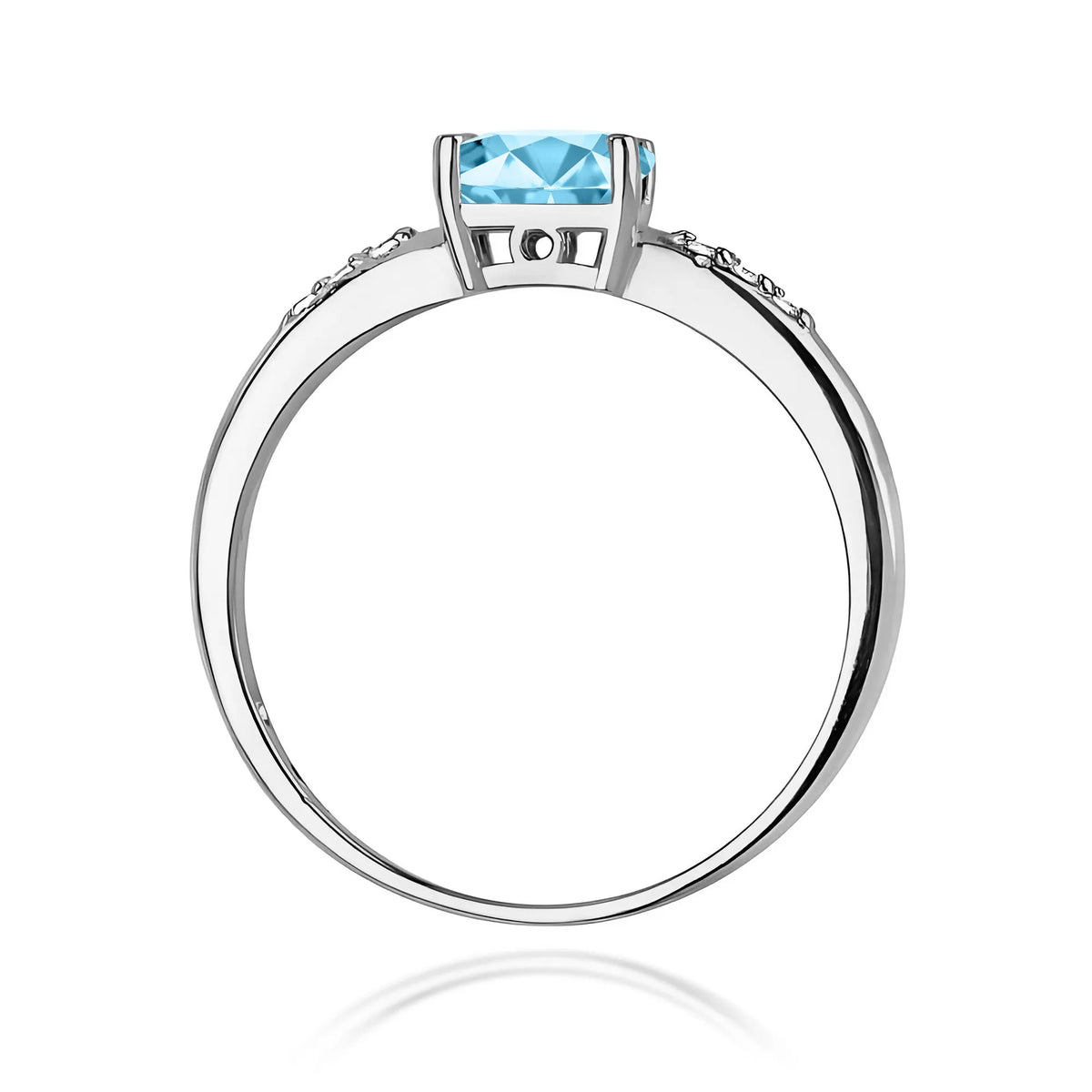 zlatý prsteň s topásom 0,50 ct a diamantmi 0,03 ct w0077-tob-01