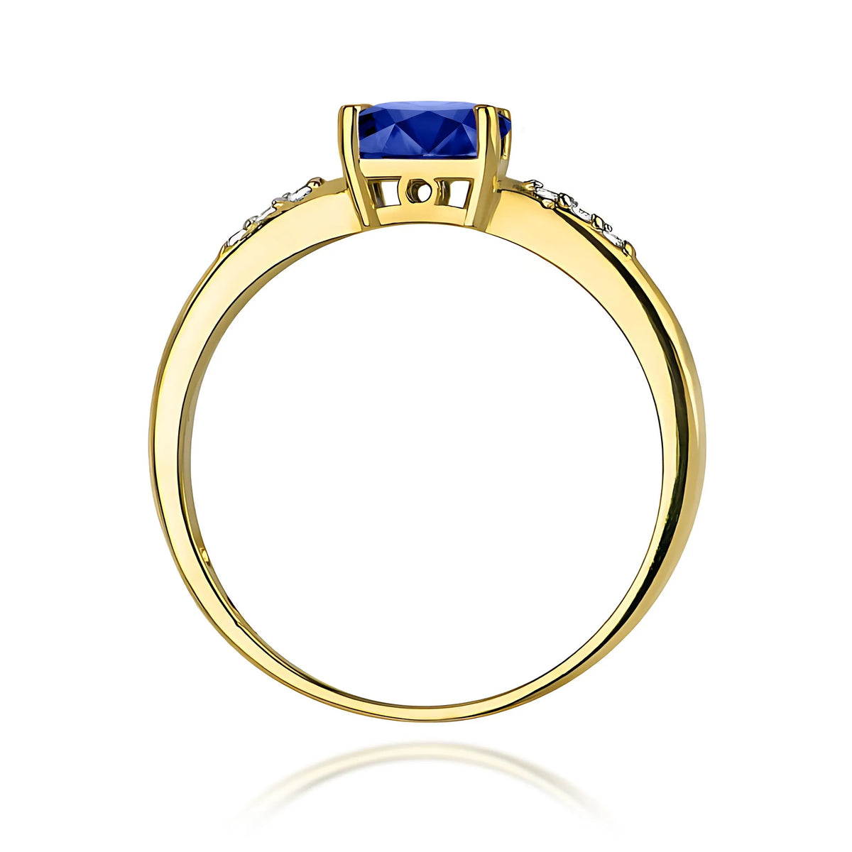 zlatý prsteň s 0,70 ct zafírom a 0,03 ct diamantmi w0077-sab-01