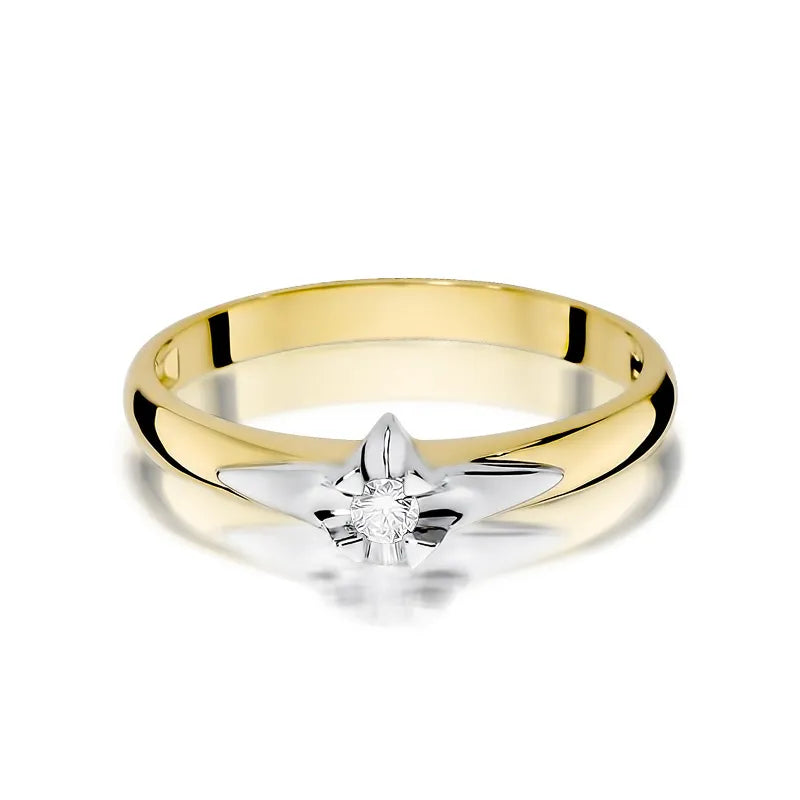 zlatý prsteň s diamantom 0,05 ct w0088-diw-02