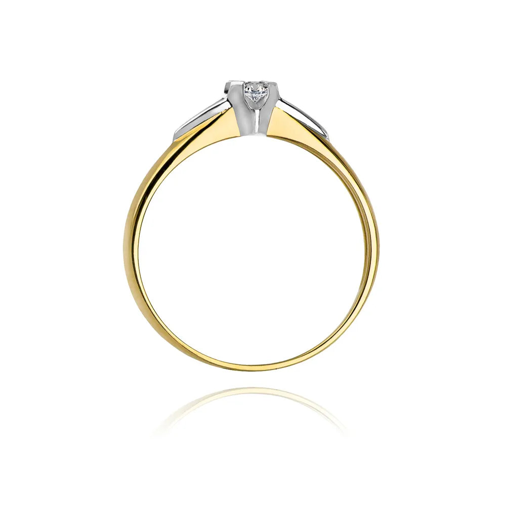 zlatý prsteň s diamantom 0,05 ct w0088-diw-02