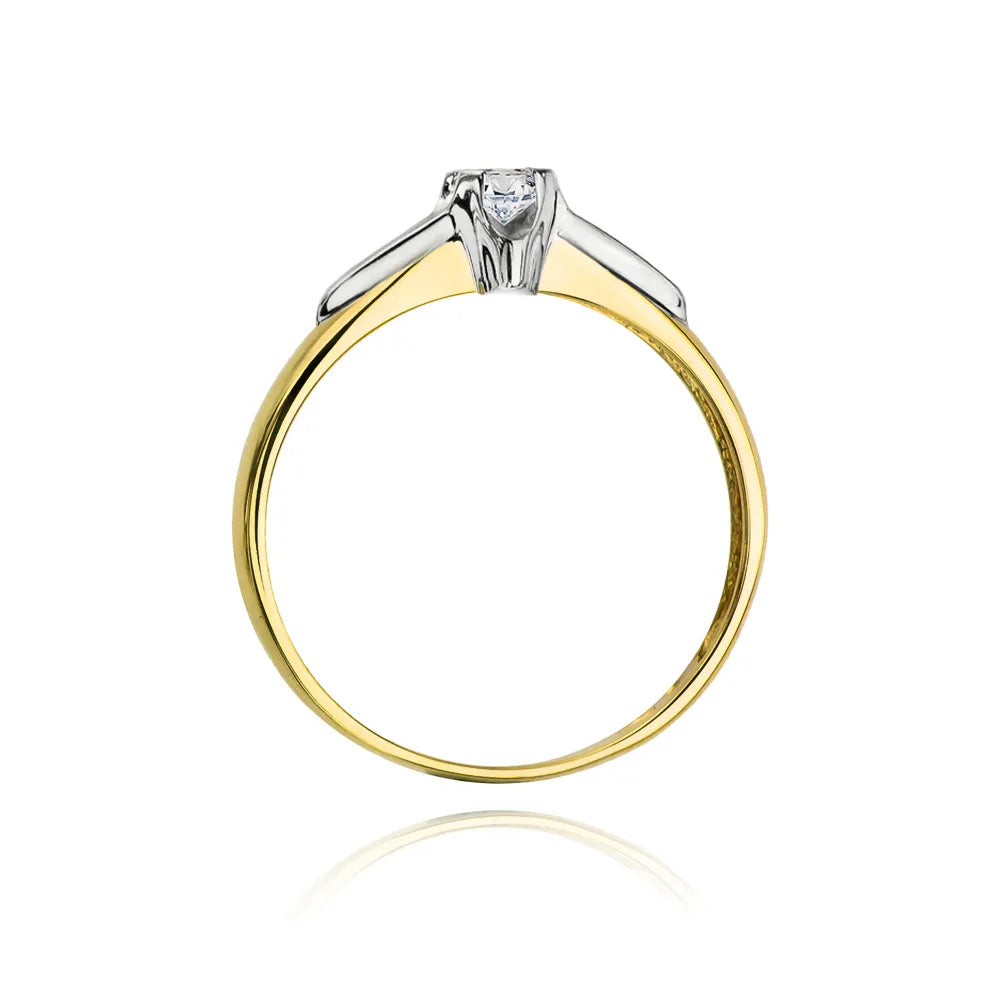 zlatý prsteň s diamantom 0,08 ct w0088-diw-03