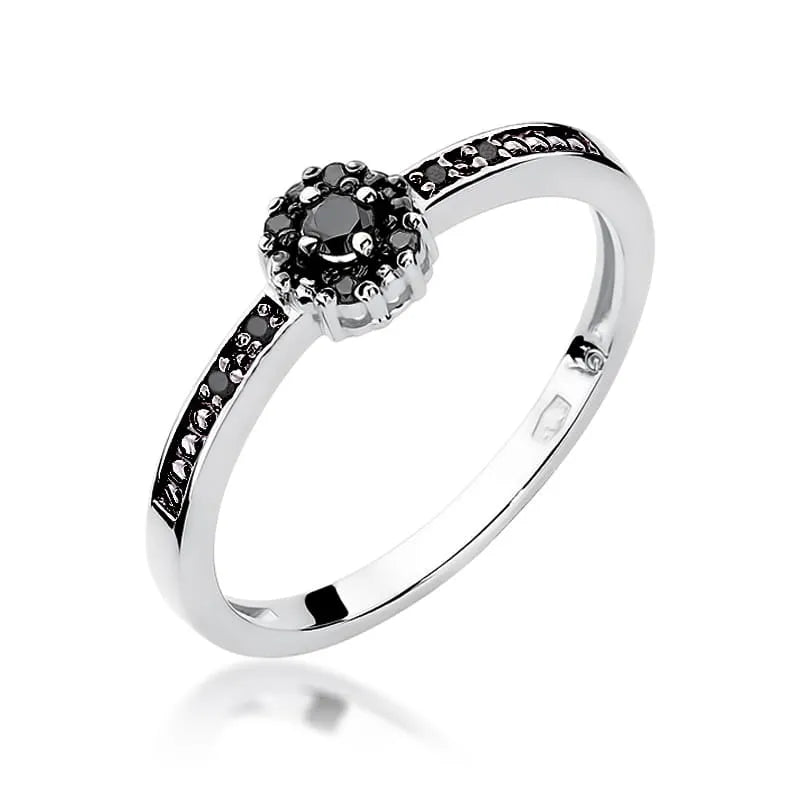 zlatý prsteň s 0,04 ct a 0,054 ct čiernymi diamantmi w0091-dib-02