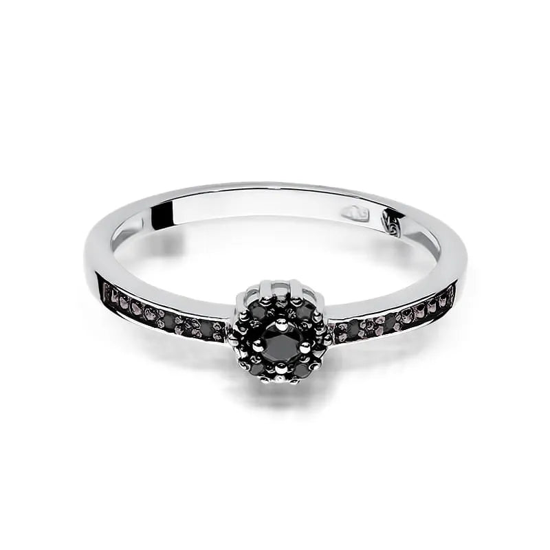 zlatý prsteň s 0,04 ct a 0,054 ct čiernymi diamantmi w0091-dib-02
