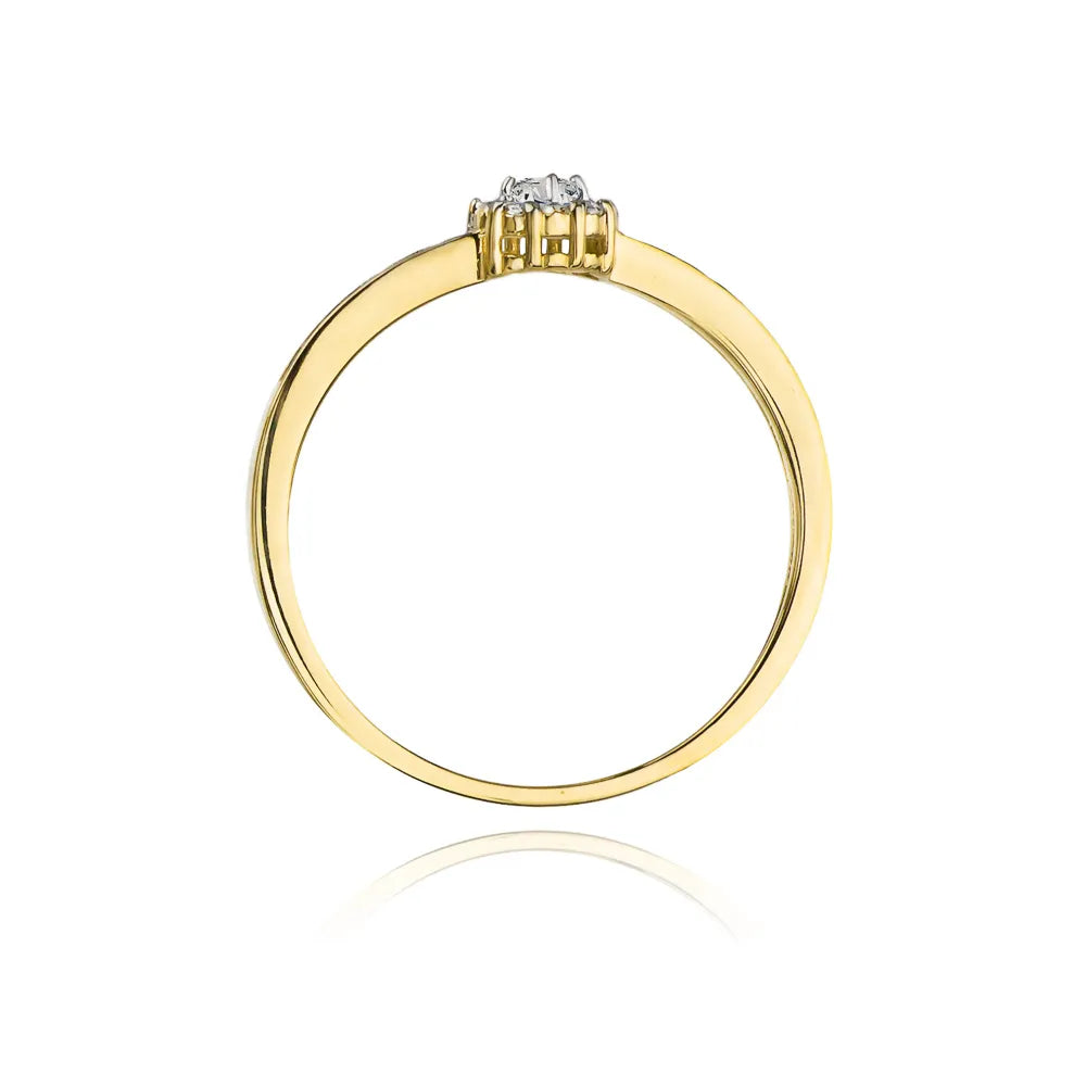 zlatý prsteň s diamantmi 0,04 ct a 0,054 ct w0091-diw-01