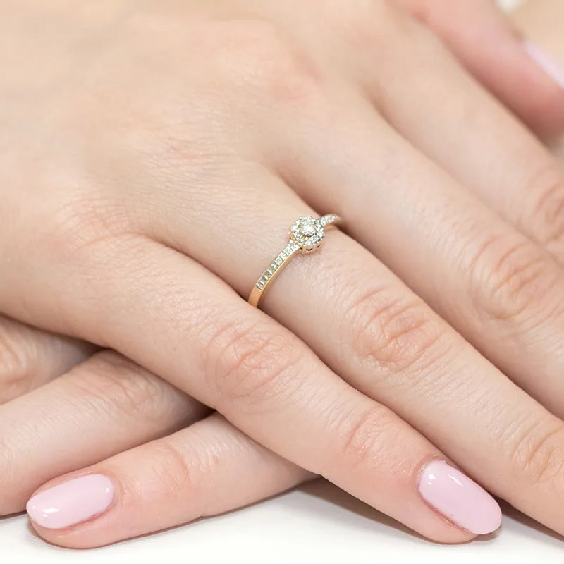 zlatý prsteň s diamantmi 0,04 ct a 0,054 ct w0091-diw-01