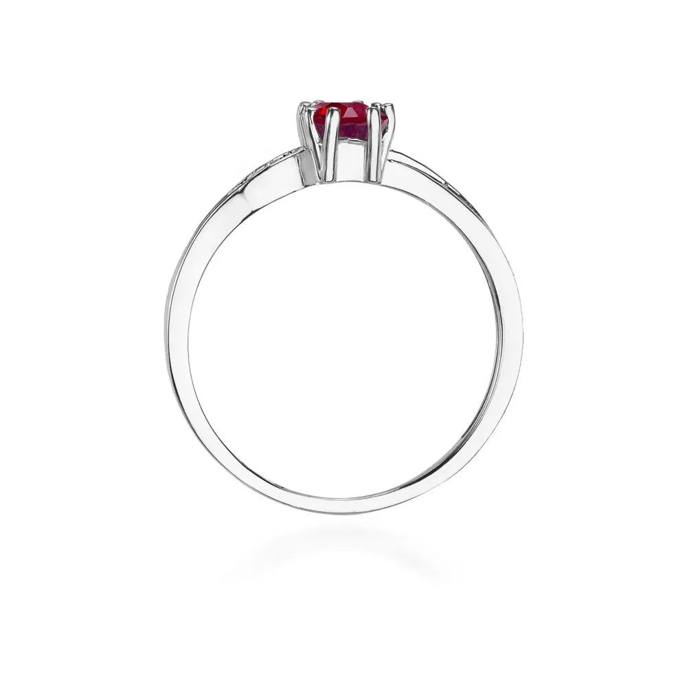zlatý prsteň s 0,70 ct granátom a 0,03 ct diamantmi w0094-gar-01