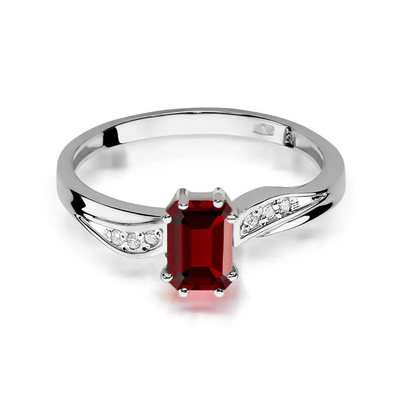 zlatý prsteň s 0,80 ct rubínom a 0,03 ct diamantmi w0094-rur-01