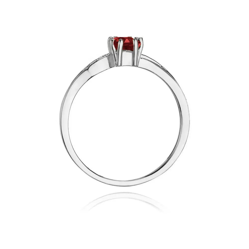 zlatý prsteň s 0,80 ct rubínom a 0,03 ct diamantmi w0094-rur-01