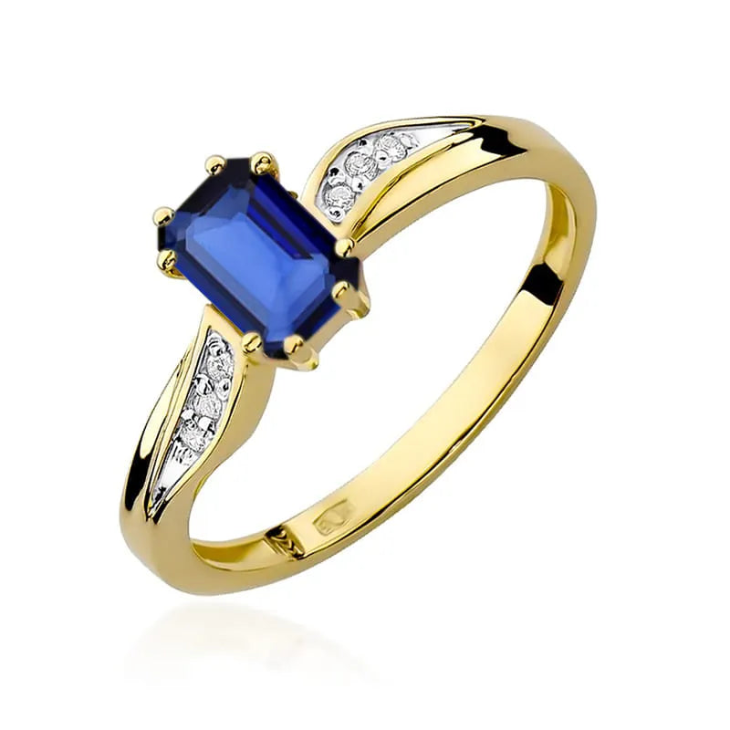 zlatý prsteň s 0,60 ct zafírom a 0,03 ct diamantmi w0094-sab-01